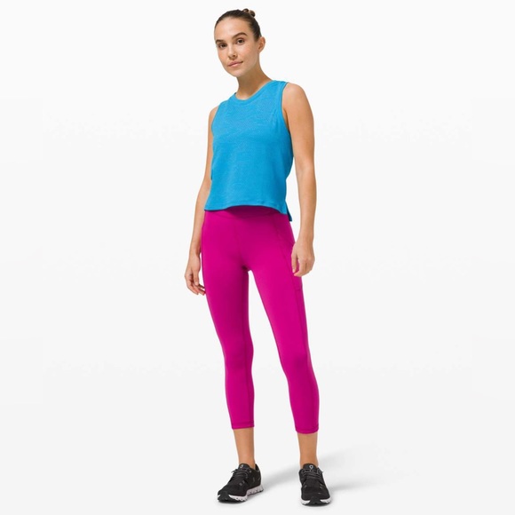lululemon athletica Tops - Lululemon Train to Be Tank dot camo turquoise tide 6